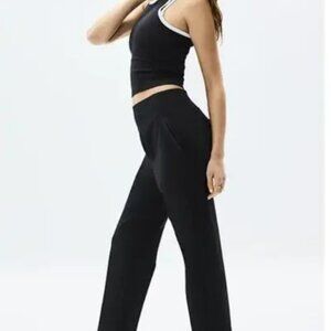 Athleta Pants Womens 12 Petite Black Endless High Rise Stretch